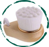 Facial Brush with Bamboo Handle